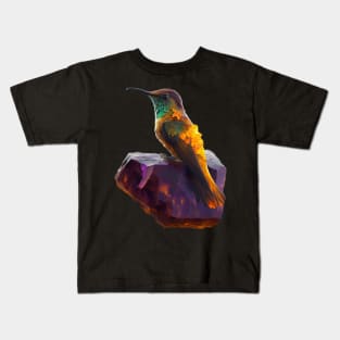 Crystal Hummingbird Kids T-Shirt